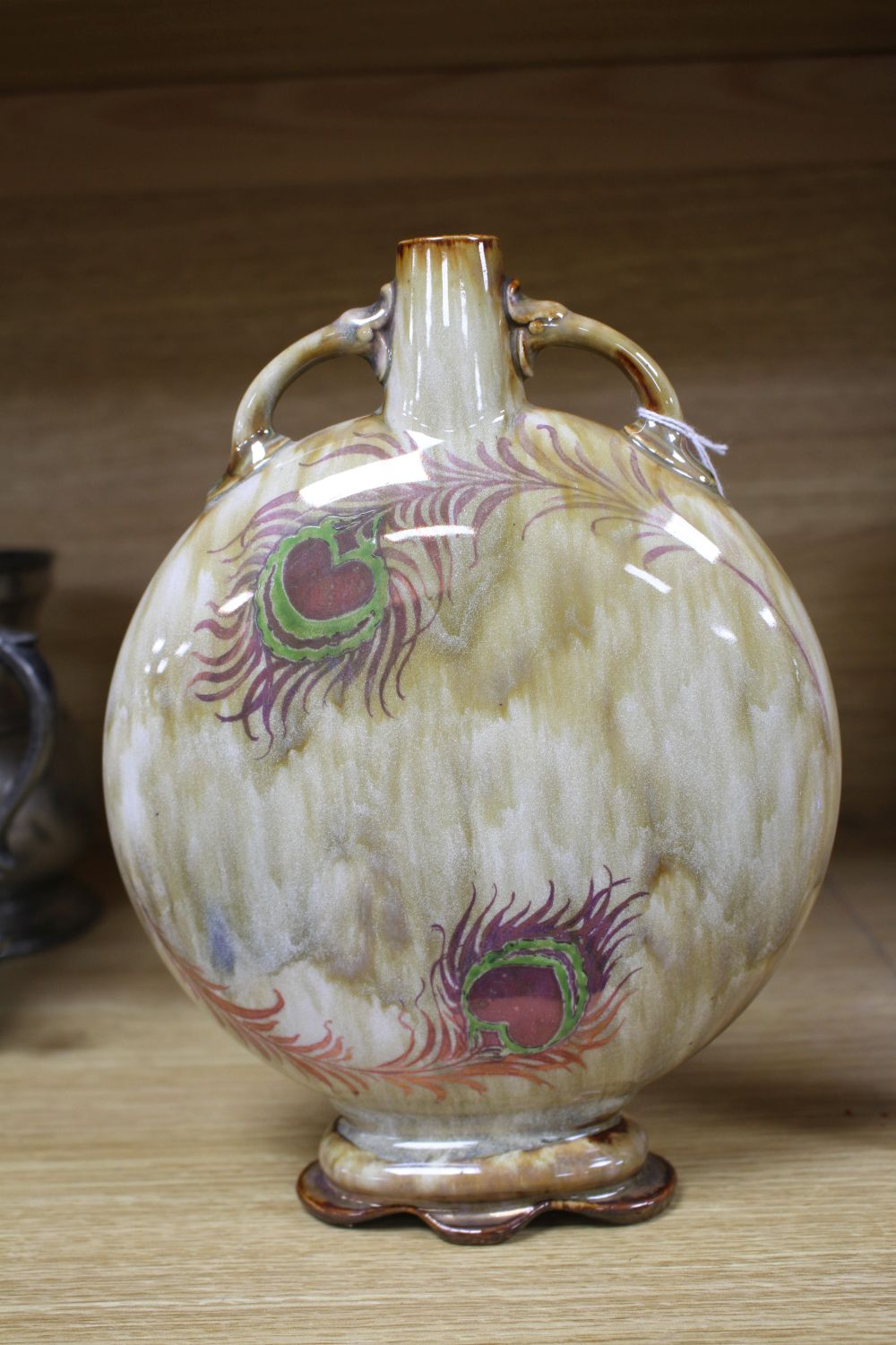 An unusual Doulton Lambeth moonflask, c.1895,